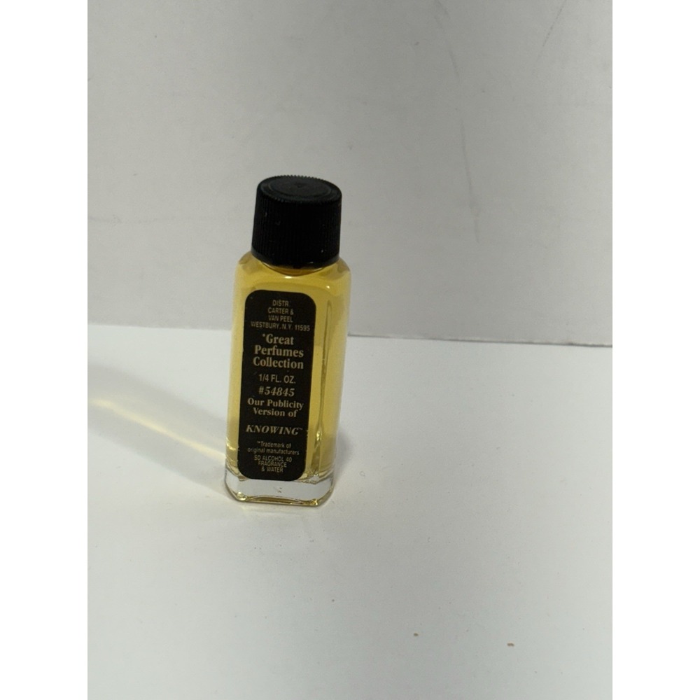 Vintage Carter & Van Peel Great Perfumes Collection #54845 Knowing 1/4 oz Travel